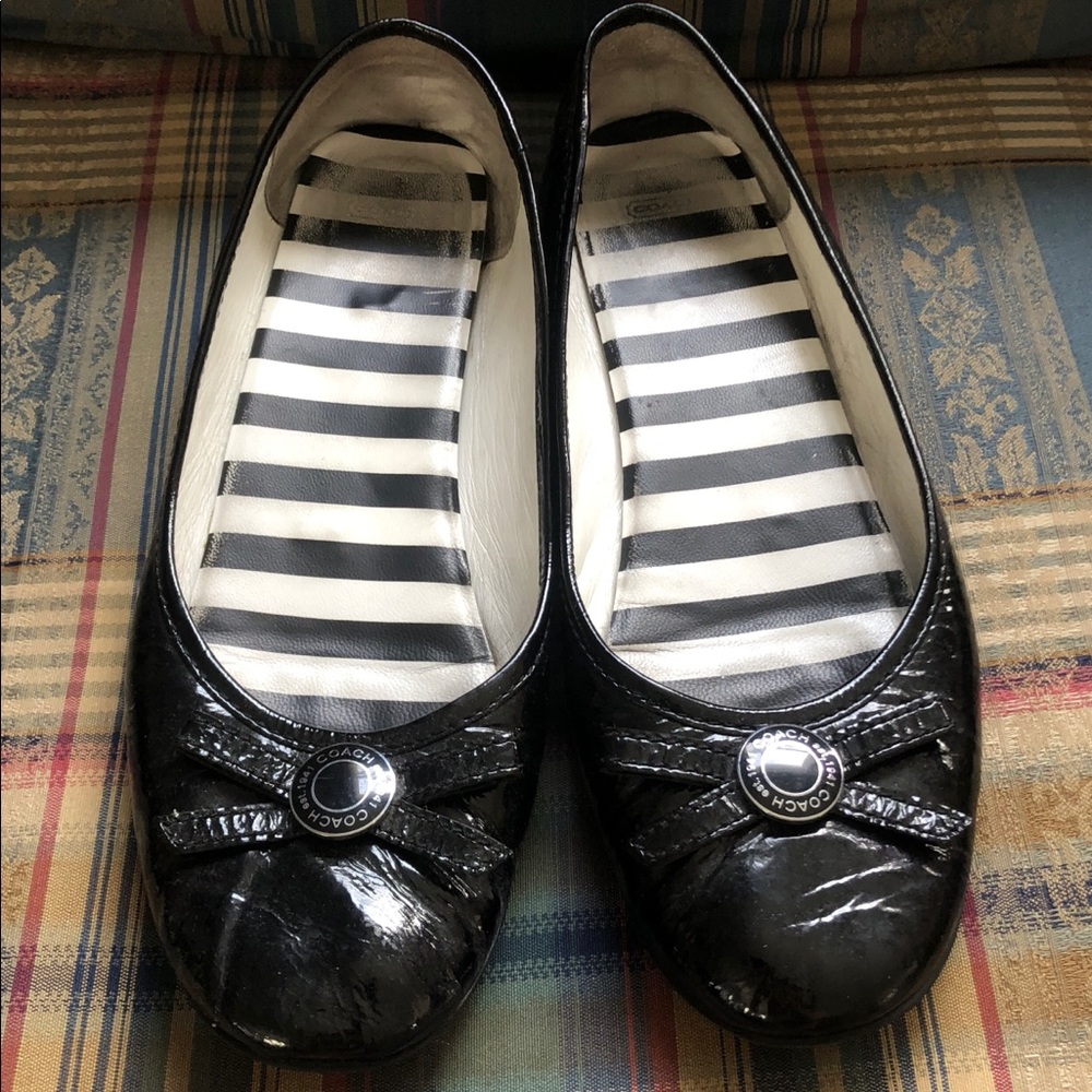 Coach Patent Leather Flats